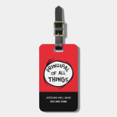 Ding één ding twee - Principal of all things Bagagelabel (Voorkant verticaal)