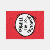Ding één ding twee - Principal of all things Fleece Deken (Voorkant (Horizontaal))