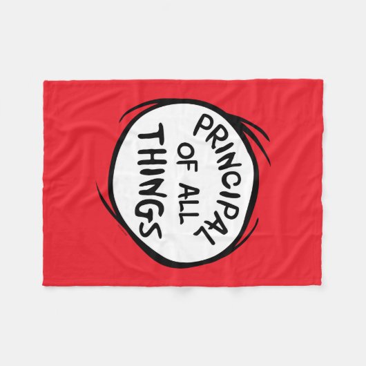 Ding één ding twee - Principal of all things Fleece Deken (Voorkant (Horizontaal))