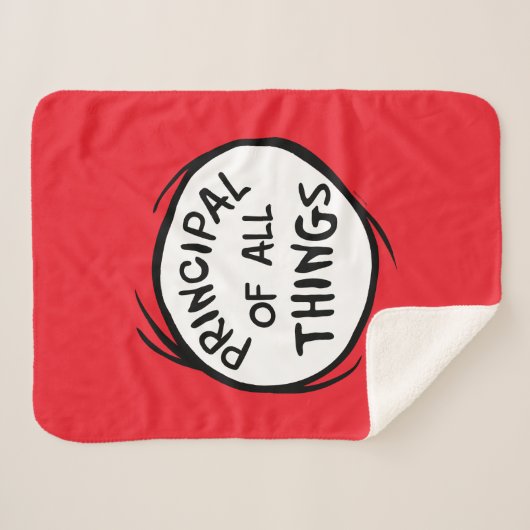 Ding één ding twee - Principal of all things Sherpa Deken (Voorkant (horizontaal))