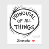 Ding één ding twee - Principal of all things Sticker (Vel)
