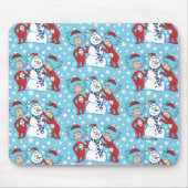 Ding één ding twee sneeuwman patroon muismat (Voorkant)