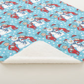 Ding één ding twee sneeuwman patroon sherpa deken (3/4)