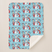 Ding één ding twee sneeuwman patroon sherpa deken (Voorkant)