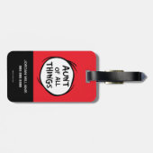 Ding één ding twee - Tante van alle dingen Bagagelabel (Achterkant horizontaal)