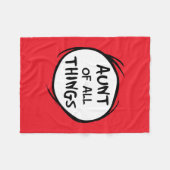 Ding één ding twee - Tante van alle dingen Fleece Deken (Voorkant (Horizontaal))