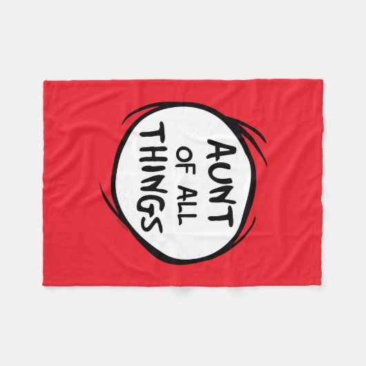 Ding één ding twee - Tante van alle dingen Fleece Deken (Voorkant (Horizontaal))