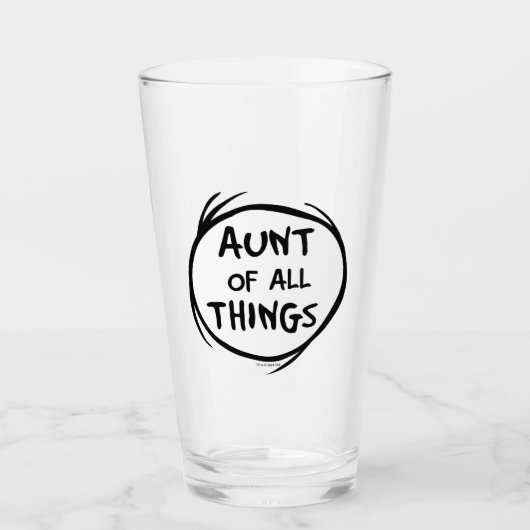 Ding één ding twee - Tante van alle dingen Glas (Voorkant)