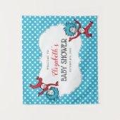 Ding Een Ding Twee | Tweeling Baby Shower Wandkleed (Voorkant)