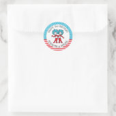 Ding Een Ding Twee | Tweeling Verjaardag Ronde Sticker (Tas)