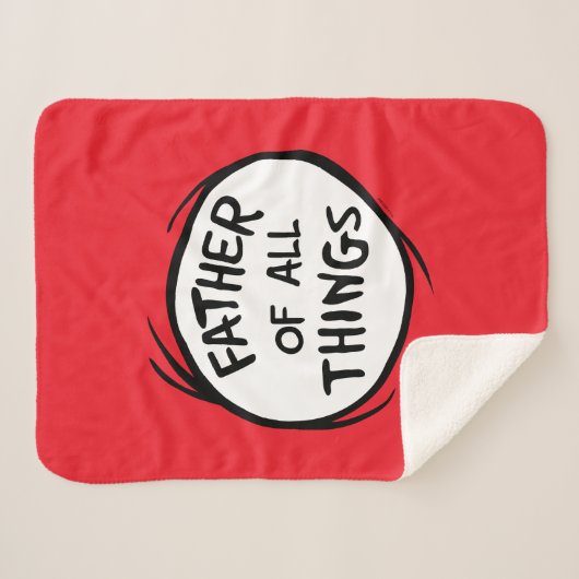 Ding één ding twee - Vader van alle dingen Sherpa Deken (Voorkant (horizontaal))