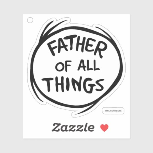 Ding één ding twee - Vader van alle dingen Sticker (Vel)