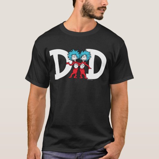 Ding Een Ding Twee | Vader van Tweeling T-shirt (Voorkant)