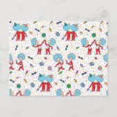 ding één ding twee viering patroon briefkaart (Voorkant)