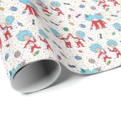 ding één ding twee viering patroon cadeaupapier (Rol Hoek)