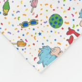 ding één ding twee viering patroon fleece deken (Hoek)