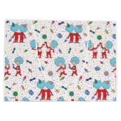 ding één ding twee viering patroon groot cadeauzakje (Achterkant)