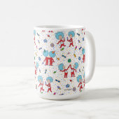 ding één ding twee viering patroon koffiemok (Voorkant rechts)