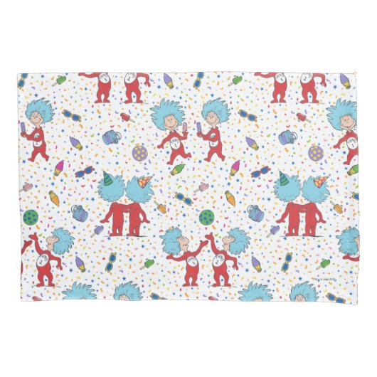 ding één ding twee viering patroon kussensloop (Voorkant)