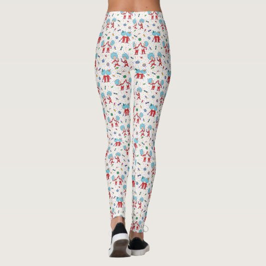 ding één ding twee viering patroon leggings (Achterkant)