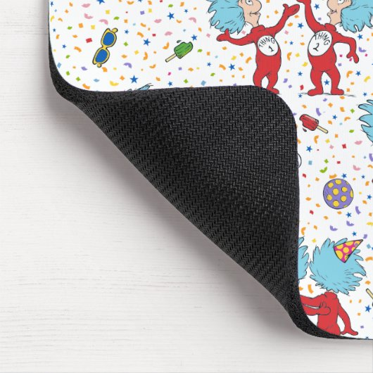 ding één ding twee viering patroon muismat (Hoek)