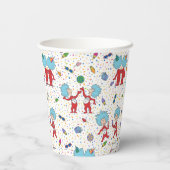 ding één ding twee viering patroon papieren bekers (Achterkant)