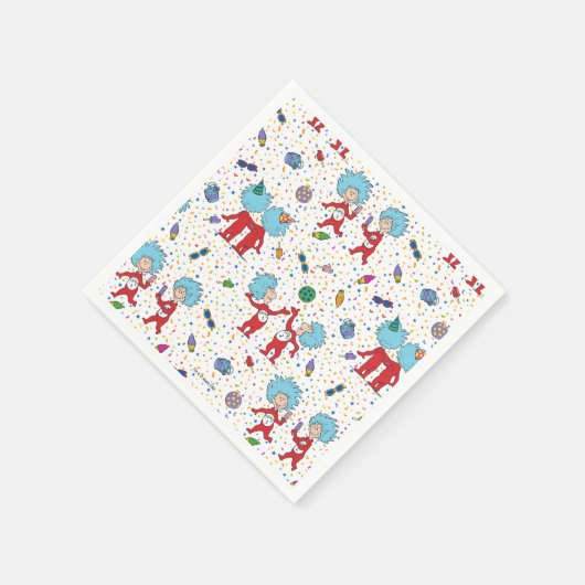 ding één ding twee viering patroon servet (Hoek)