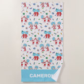 ding één ding twee viering patroon strandlaken (Voorkant)