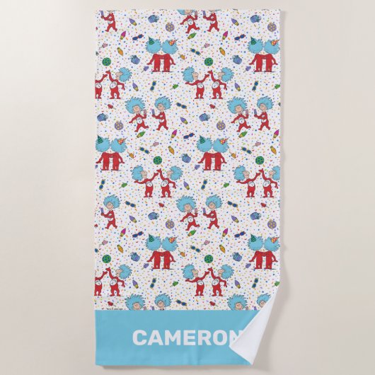 ding één ding twee viering patroon strandlaken (Voorkant)