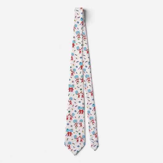 ding één ding twee viering patroon stropdas (Voorkant)