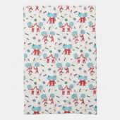 ding één ding twee viering patroon theedoek (Verticaal)