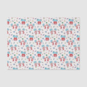 ding één ding twee viering patroon tissuepapier (Voorkant)