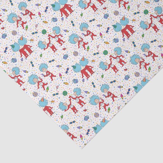 ding één ding twee viering patroon tissuepapier (Detail)