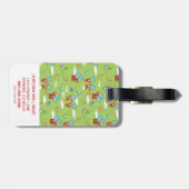 Ding Een Ding Twee Vliegende Vlieger Dingen Patroo Bagagelabel (Achterkant horizontaal)