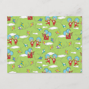 Ding Een Ding Twee Vliegende Vlieger Dingen Patroo Briefkaart