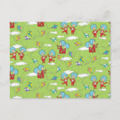 Ding Een Ding Twee Vliegende Vlieger Dingen Patroo Briefkaart (Voorkant)