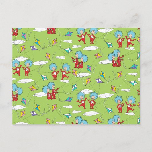 Ding Een Ding Twee Vliegende Vlieger Dingen Patroo Briefkaart