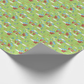 Ding Een Ding Twee Vliegende Vlieger Dingen Patroo Cadeaupapier (Hoek)