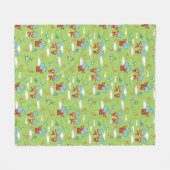 Ding Een Ding Twee Vliegende Vlieger Dingen Patroo Fleece Deken (Voorkant (Horizontaal))