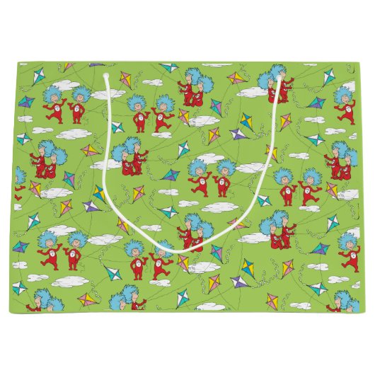 Ding Een Ding Twee Vliegende Vlieger Dingen Patroo Groot Cadeauzakje (Voorkant)