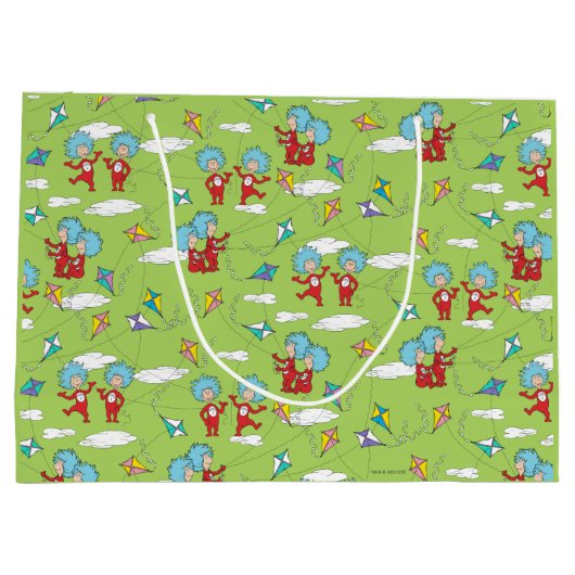 Ding Een Ding Twee Vliegende Vlieger Dingen Patroo Groot Cadeauzakje (Achterkant)