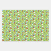 Ding Een Ding Twee Vliegende Vlieger Dingen Patroo Inpakpapier Vel (Voorkant 3)