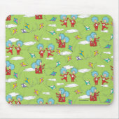 Ding Een Ding Twee Vliegende Vlieger Dingen Patroo Muismat (Voorkant)