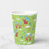 Ding Een Ding Twee Vliegende Vlieger Dingen Patroo Papieren Bekers (Links)