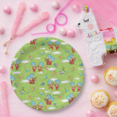 Ding Een Ding Twee Vliegende Vlieger Dingen Patroo Papieren Bordje (Feest)