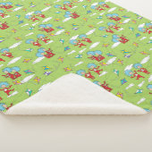 Ding Een Ding Twee Vliegende Vlieger Dingen Patroo Sherpa Deken (3/4)