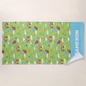 Ding Een Ding Twee Vliegende Vlieger Dingen Patroo Strandlaken (Voorkant)