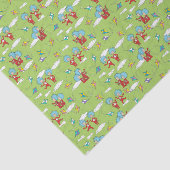 Ding Een Ding Twee Vliegende Vlieger Dingen Patroo Tissuepapier (Detail)