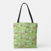 Ding Een Ding Twee Vliegende Vlieger Dingen Patroo Tote Bag (Achterkant)