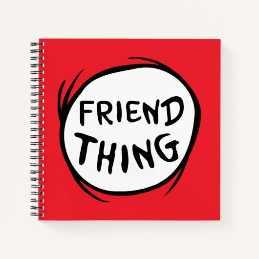 Ding één Ding twee - Vriend Ding Notitieboek (Voorkant)
